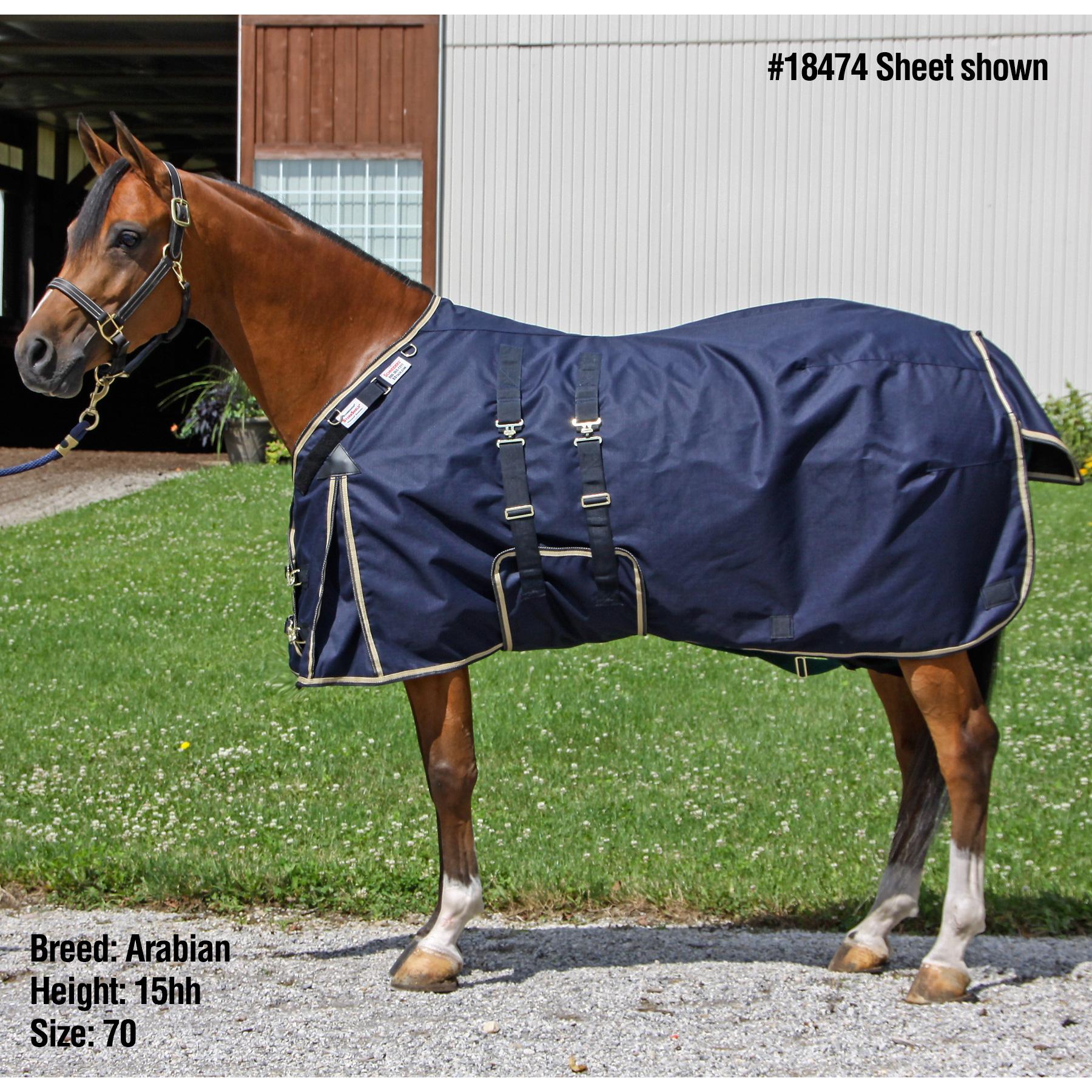 Waterproof STORM SHIELD Winter Horse Turnout Blanket 1200 Denier Medium