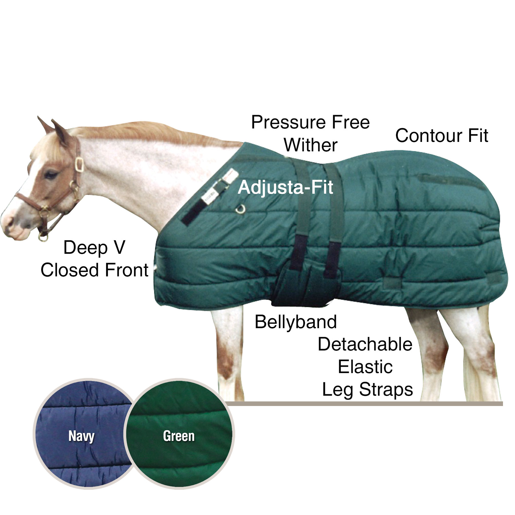ai10467 Adjusta-Fit® Pony Bellyband Stable Blankets