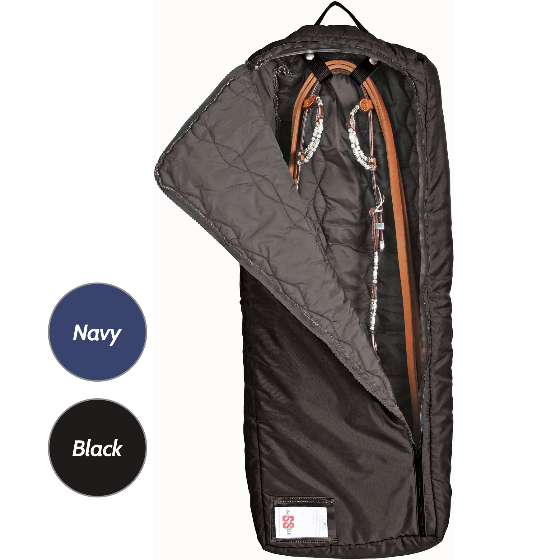 ai18049 Dura-Tech® Supreme Extra Large Bridle-Halter Bag-black